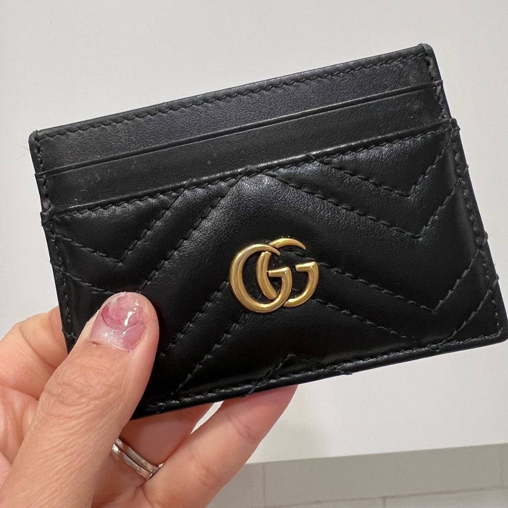 Gucci Calfskin Matelasse Cardholder